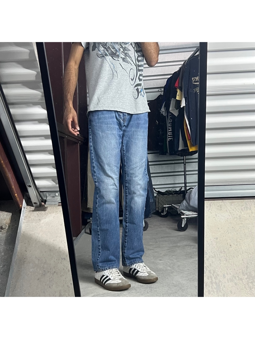 Y2K American Eagle Original Straight Jeans 29X32 (Fits 30X30) Medium Wash Faded